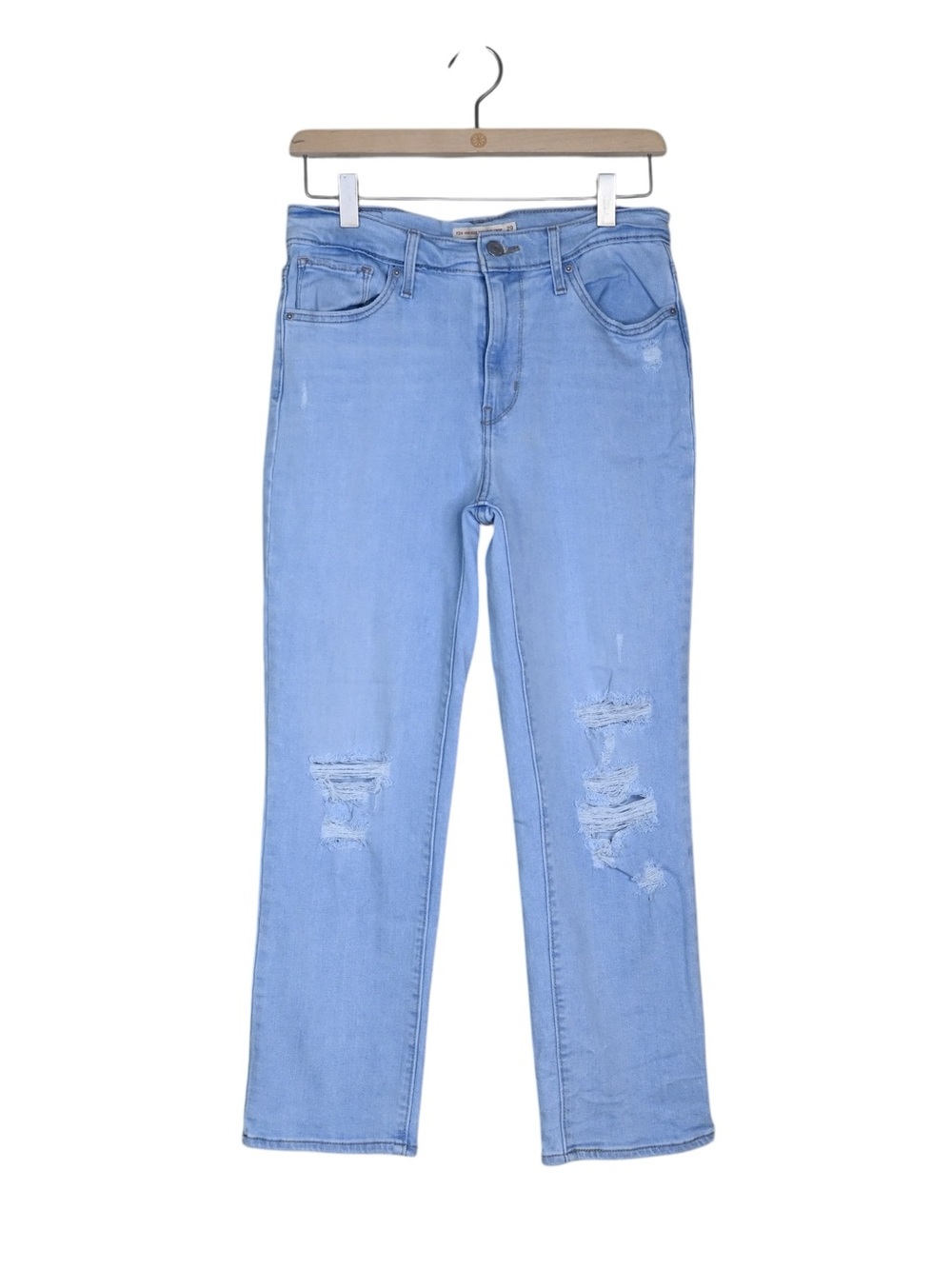 Levi's Women's 724 High Rise Straight Crop Jean Size 29